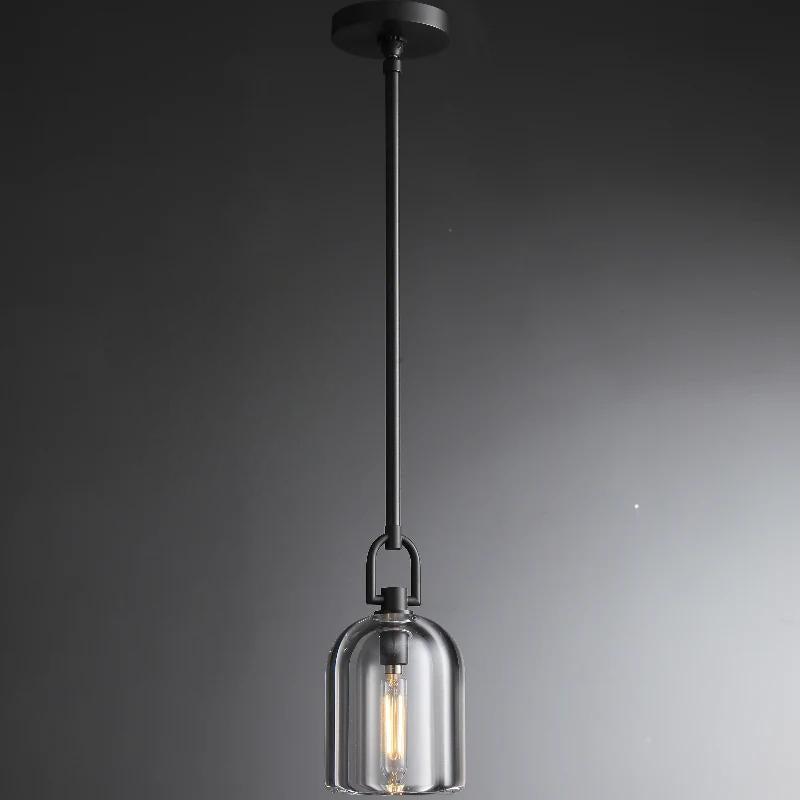 5 Inch Bell Crystal Pendant Light - Botanist