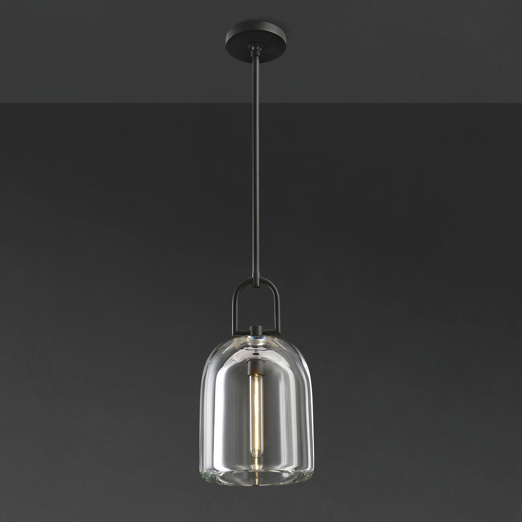 8 Inch Bell Crystal Pendant Light - Botanist