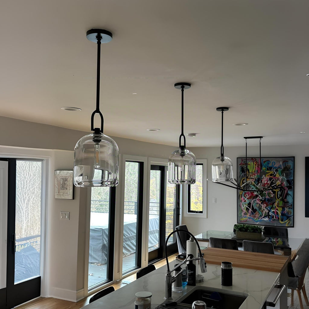 8 Inch Bell Crystal Pendant Light - Botanist