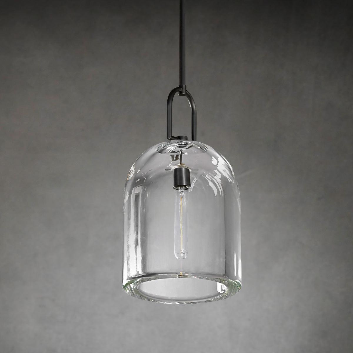 8 Inch Bell Crystal Pendant Light - Botanist