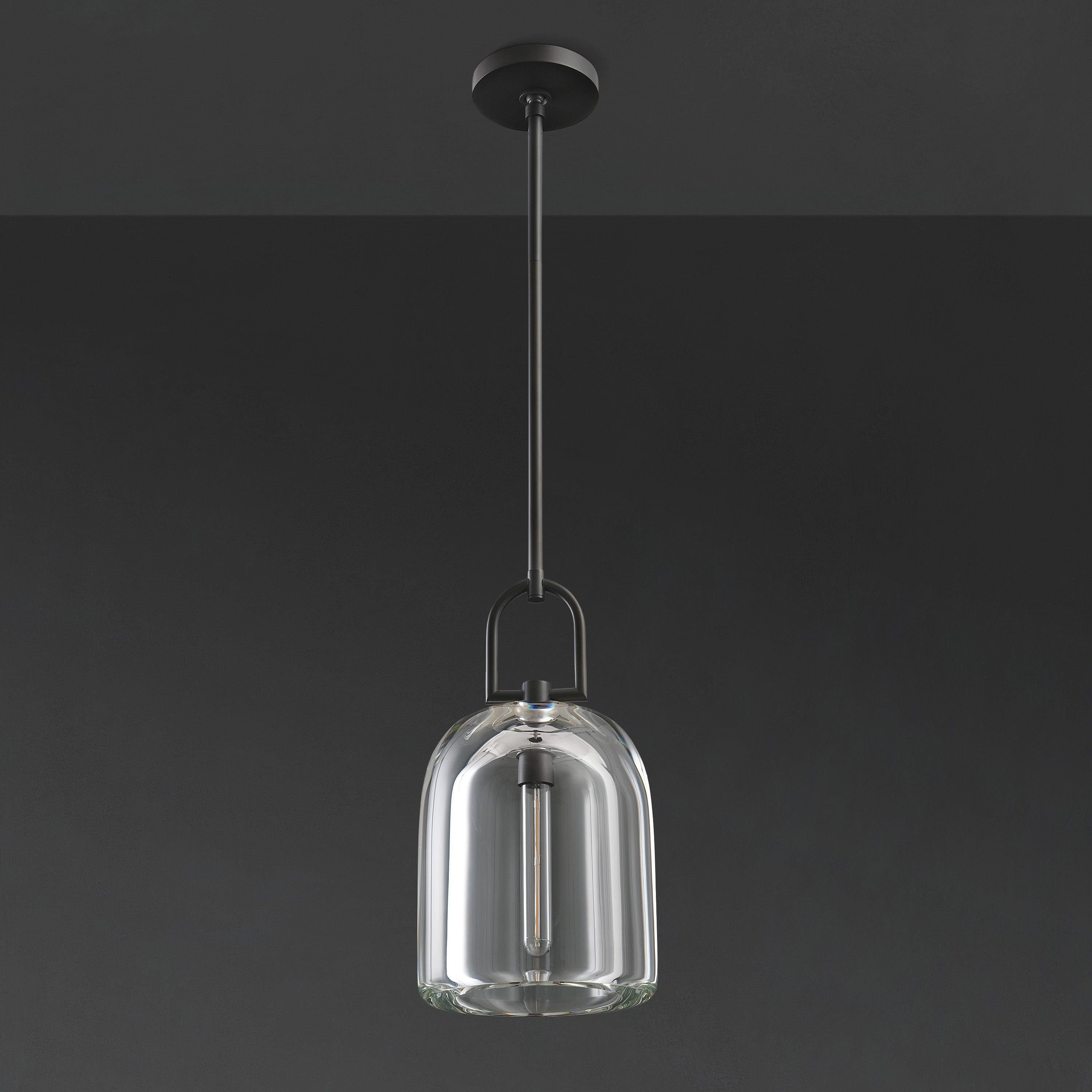 8 Inch Bell Crystal Pendant Light - Botanist