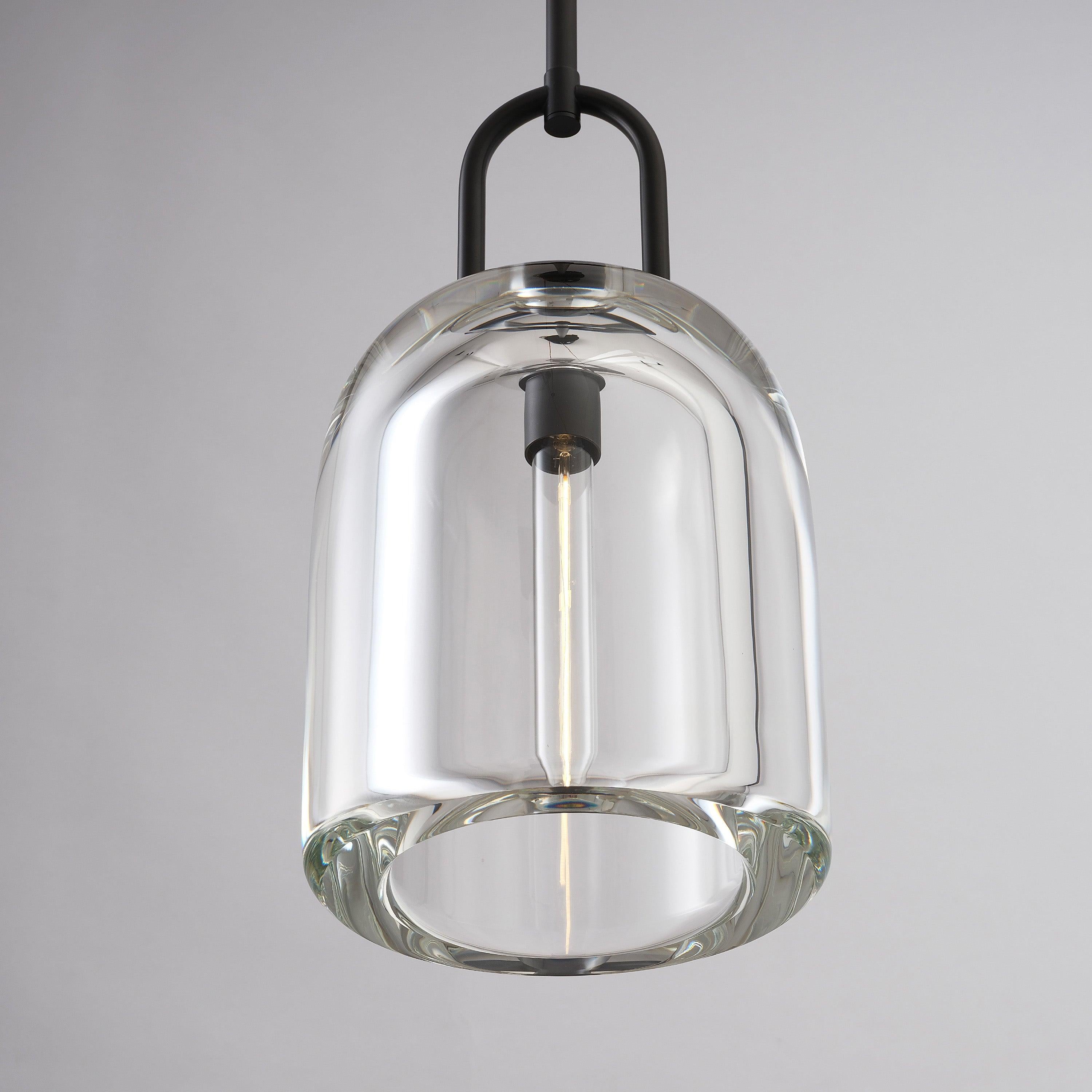 8 Inch Bell Crystal Pendant Light - Botanist