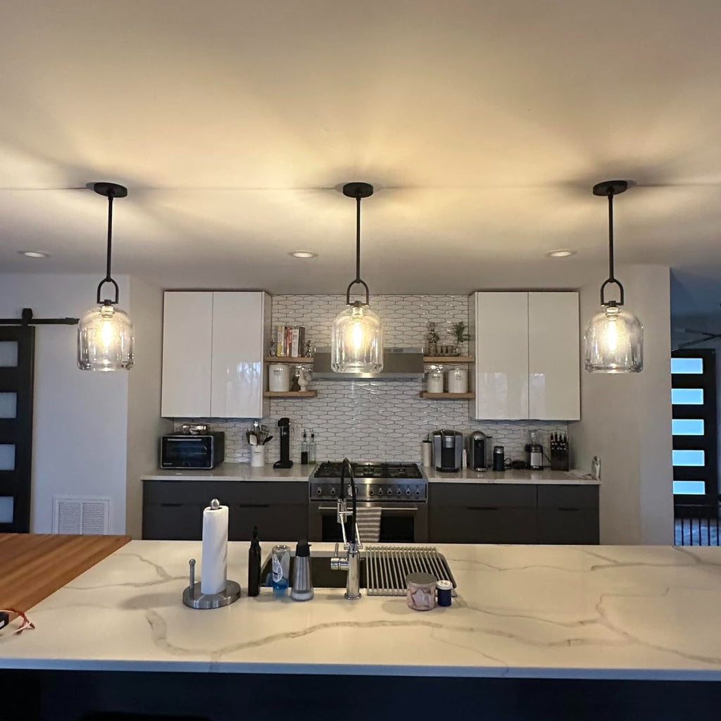 8 Inch Bell Crystal Pendant Light - Botanist