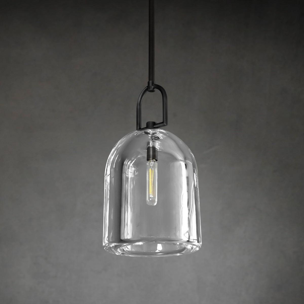 10 Inch Bell Crystal Pendant Light - Botanist