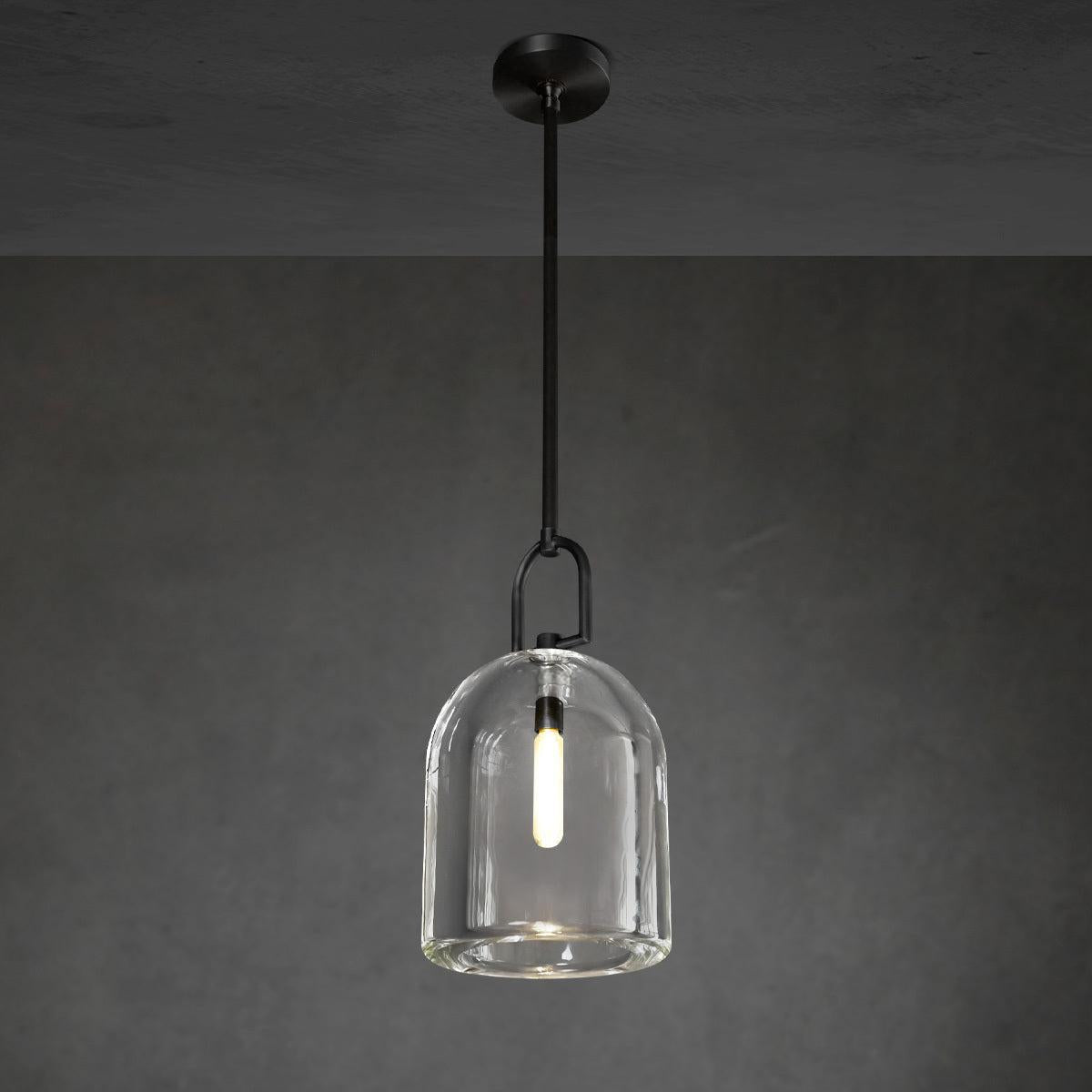 10 Inch Bell Crystal Pendant Light - Botanist