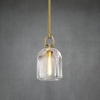5 Inch Bell Crystal Pendant Light - Botanist