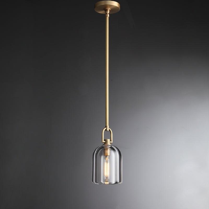5 Inch Bell Crystal Pendant Light - Botanist
