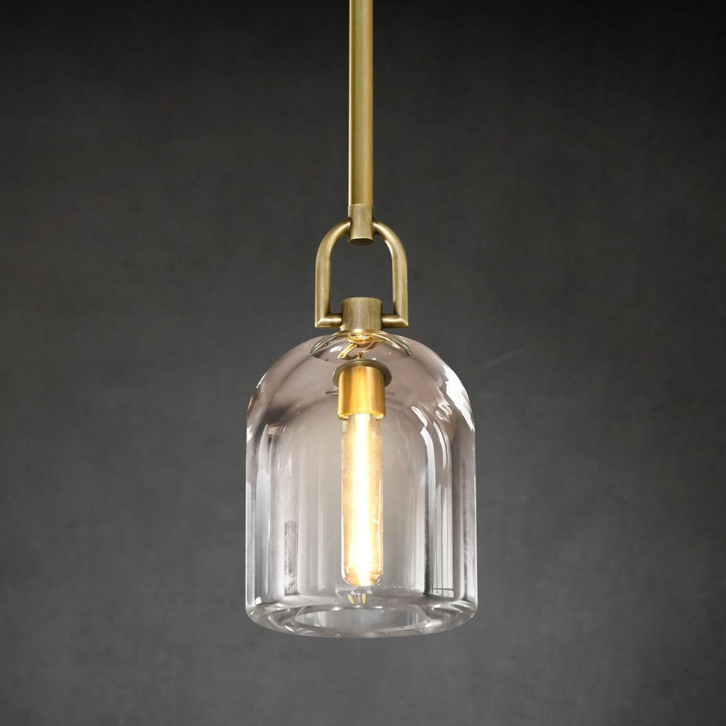 5 Inch Bell Crystal Pendant Light - Botanist