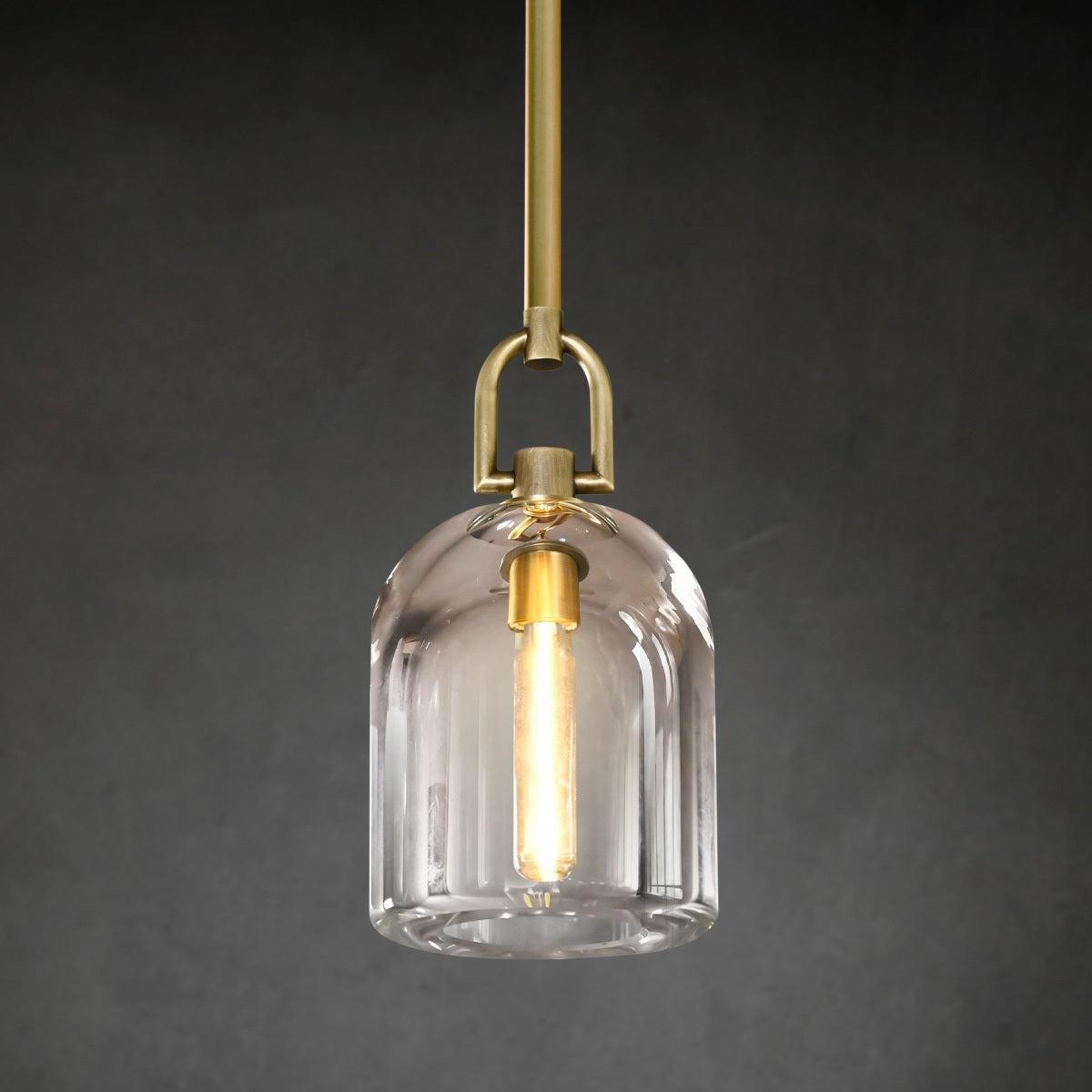 5 Inch Bell Crystal Pendant Light - Botanist