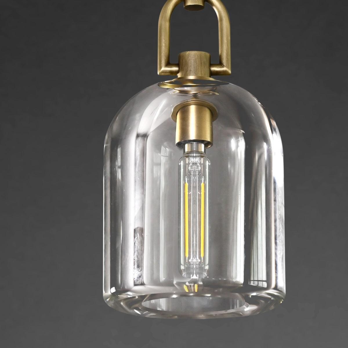 5 Inch Bell Crystal Pendant Light - Botanist