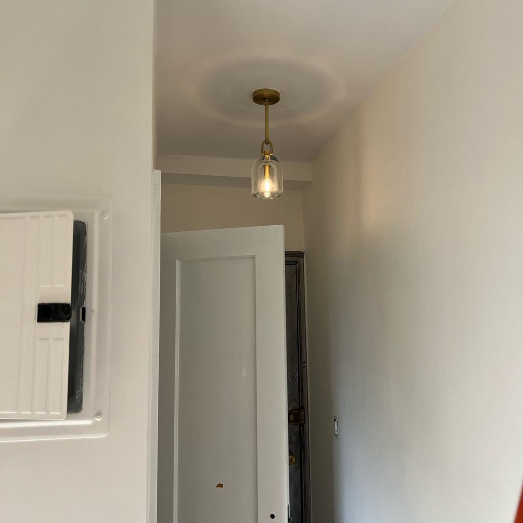 5 Inch Bell Crystal Pendant Light - Botanist