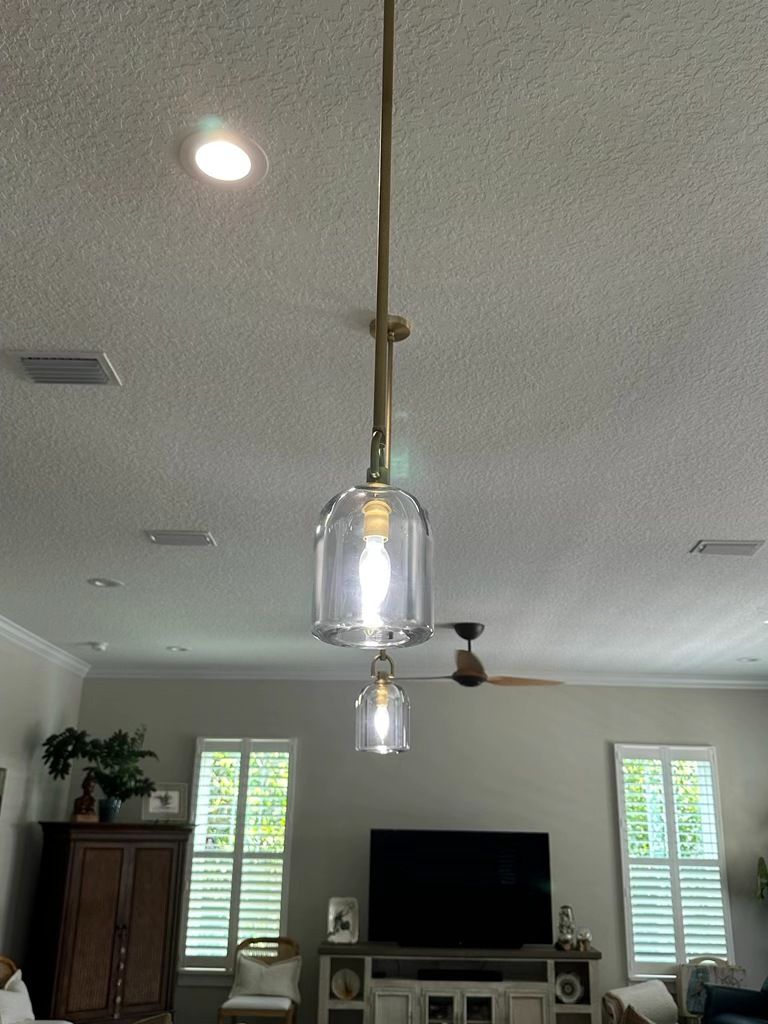 8 Inch Bell Crystal Pendant Light - Botanist