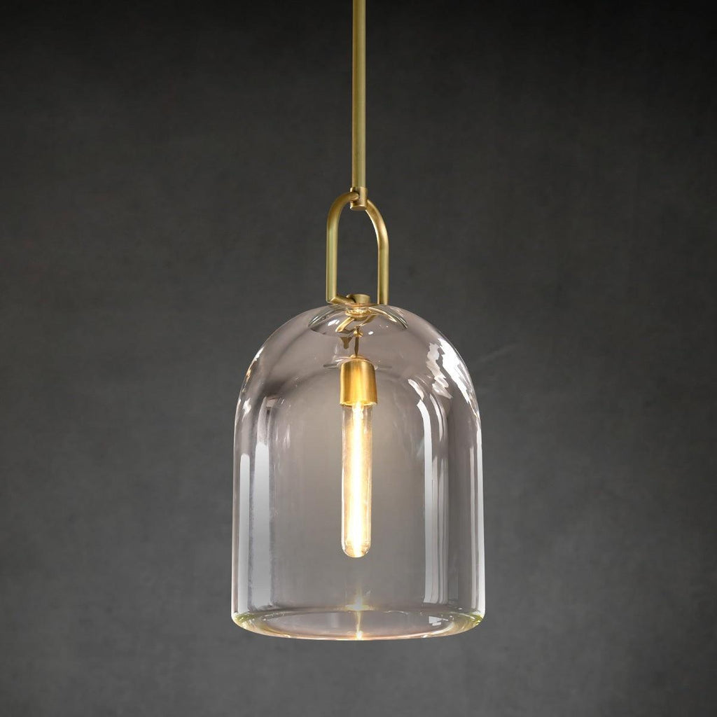 8 Inch Bell Crystal Pendant Light - Botanist