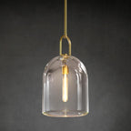 8 Inch Bell Crystal Pendant Light - Botanist