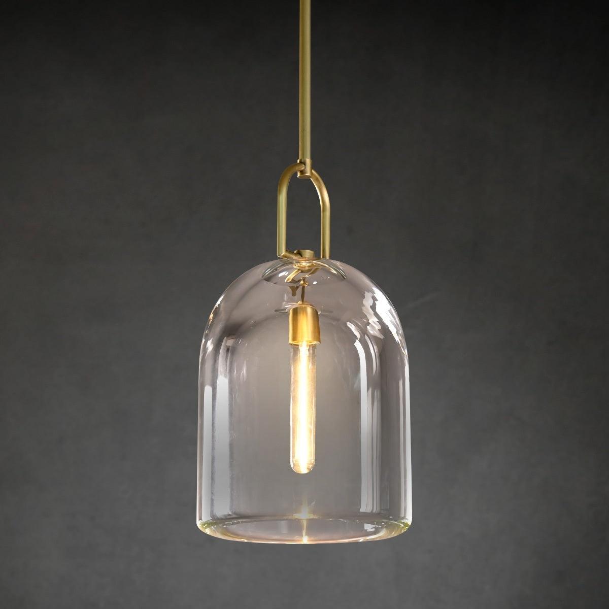 8 Inch Bell Crystal Pendant Light - Botanist