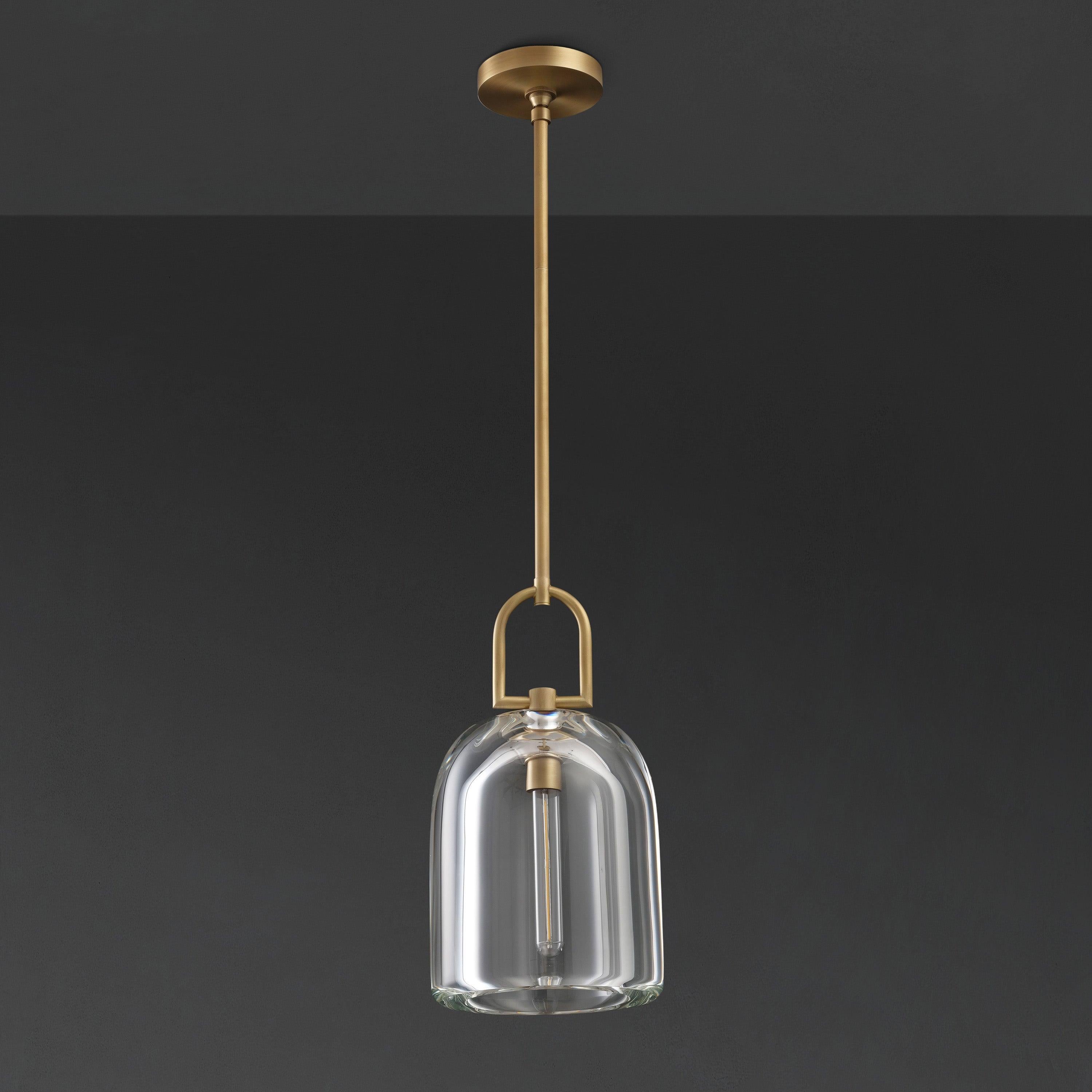 8 Inch Bell Crystal Pendant Light - Botanist