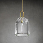 8 Inch Bell Crystal Pendant Light - Botanist