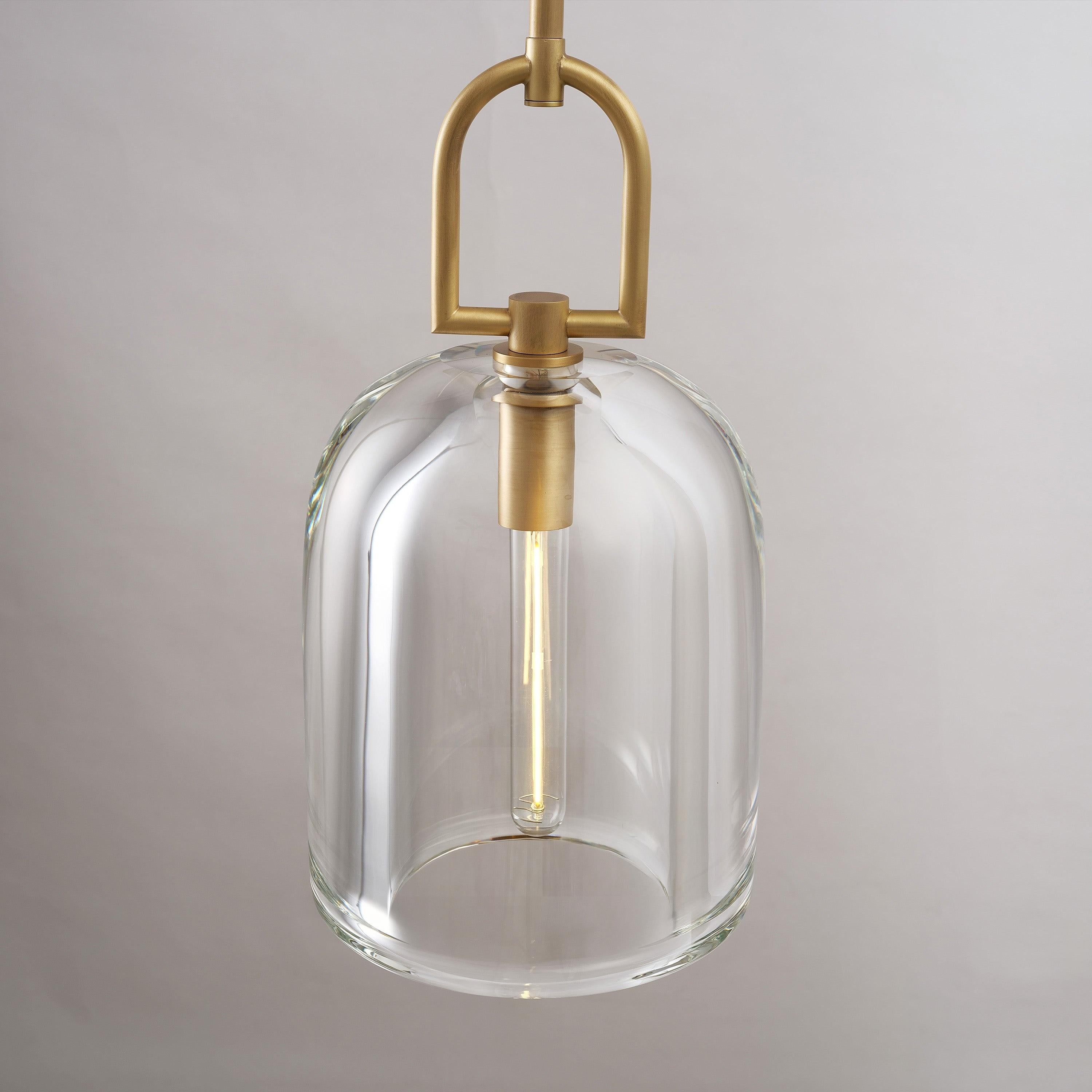 8 Inch Bell Crystal Pendant Light - Botanist