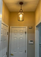 8 Inch Bell Crystal Pendant Light - Botanist