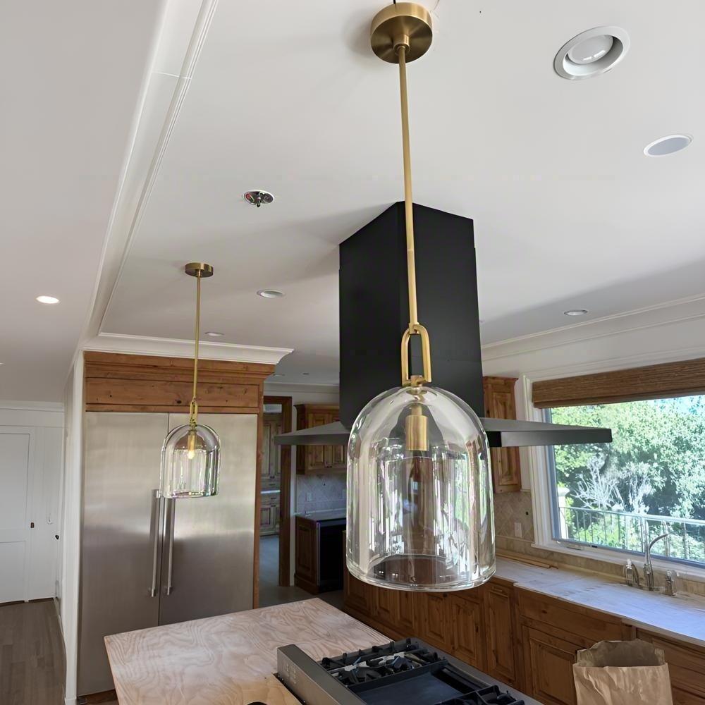 10 Inch Bell Crystal Pendant Light - Botanist