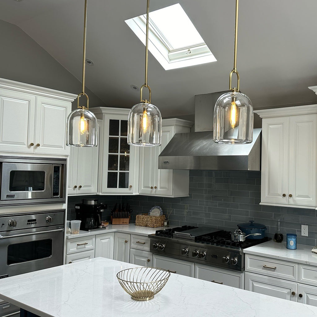 10 Inch Bell Crystal Pendant Light - Botanist