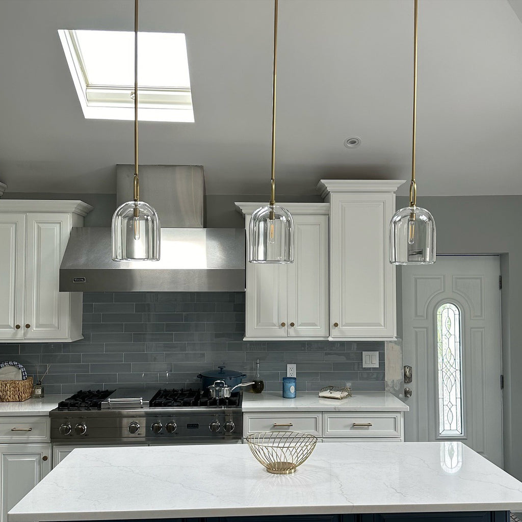 10 Inch Bell Crystal Pendant Light - Botanist