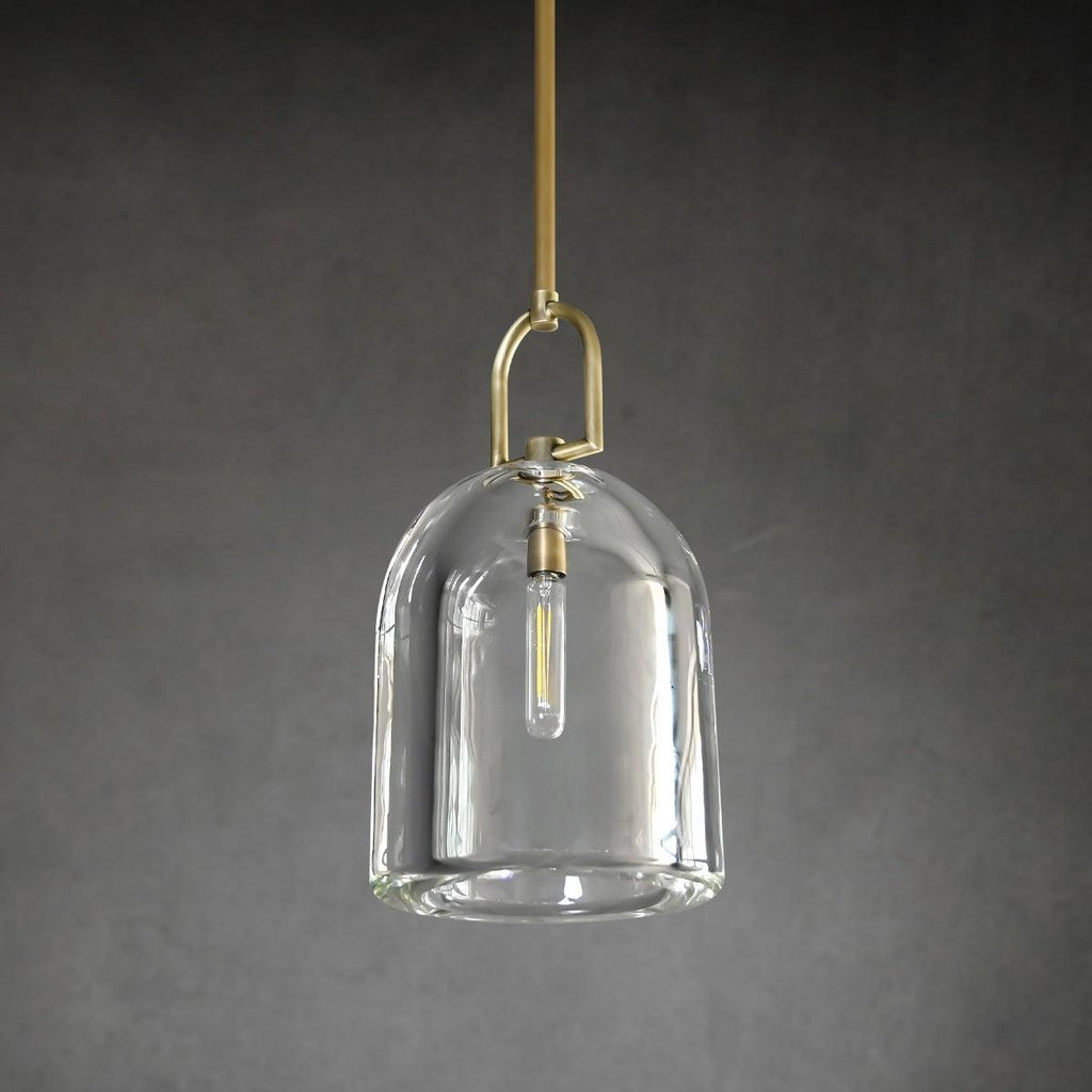 10 Inch Bell Crystal Pendant Light - Botanist