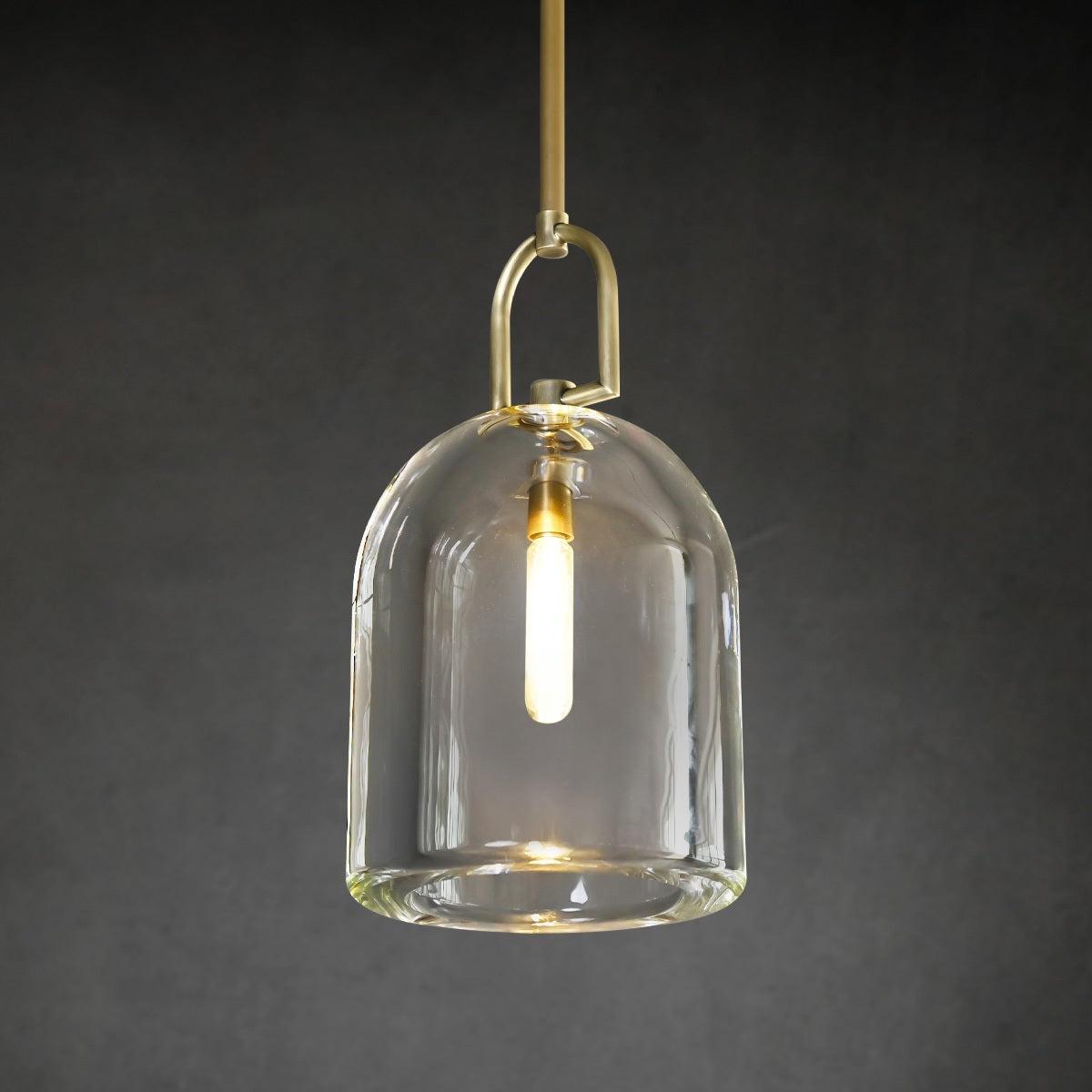 10 Inch Bell Crystal Pendant Light - Botanist