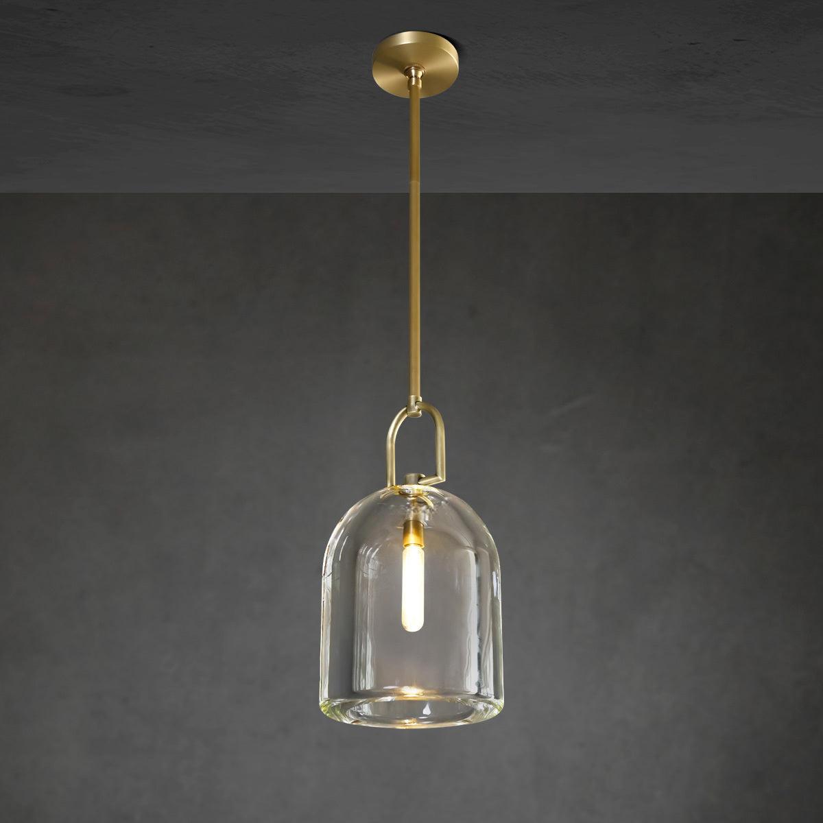 10 Inch Bell Crystal Pendant Light - Botanist