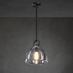 11 Inch Dome Crystal Tubular Bulb Pendant Light - Botanist