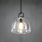 7 Inch Dome Crystal Tubular Bulb Pendant Light - Botanist