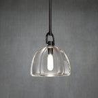 7 Inch Dome Crystal Tubular Bulb Pendant Light - Botanist