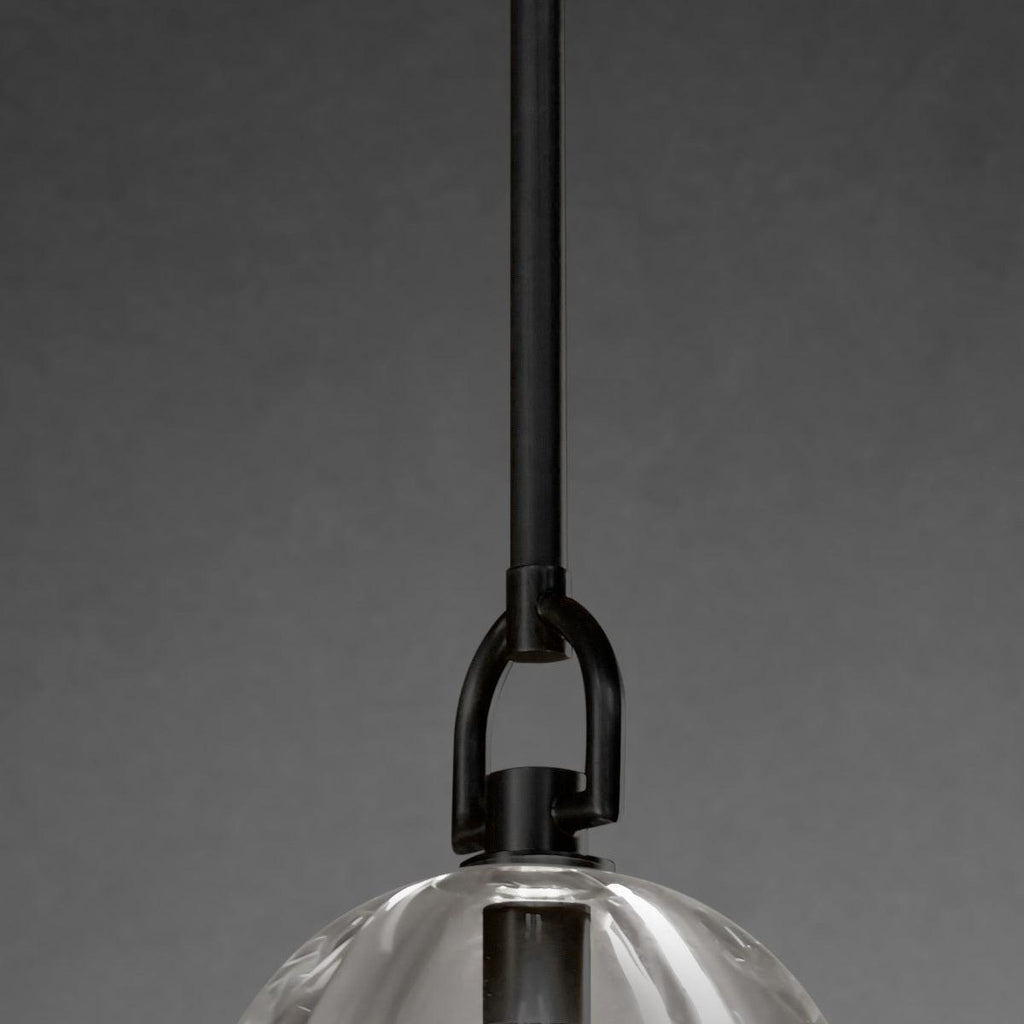 7 Inch Dome Crystal Tubular Bulb Pendant Light - Botanist
