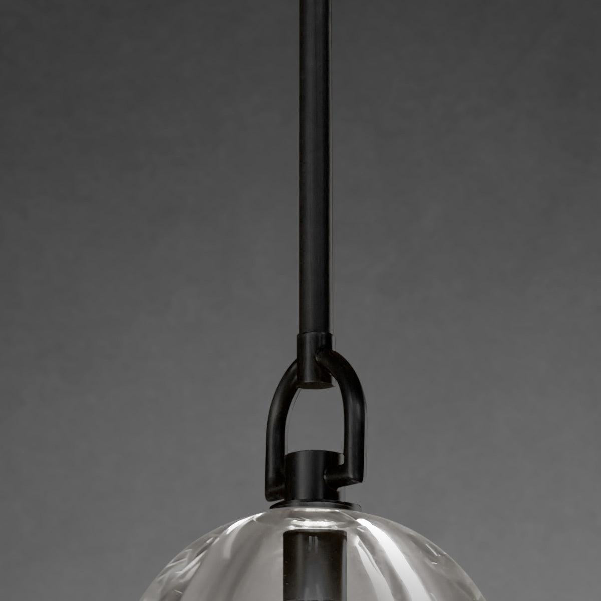 7 Inch Dome Crystal Tubular Bulb Pendant Light - Botanist