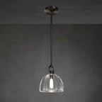 7 Inch Dome Crystal Tubular Bulb Pendant Light - Botanist