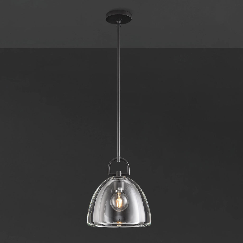 11 Inch Dome Crystal Globe Bulb Pendant Light - Botanist