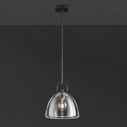 11 Inch Dome Crystal Globe Bulb Pendant Light - Botanist