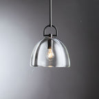 11 Inch Dome Crystal Globe Bulb Pendant Light - Botanist