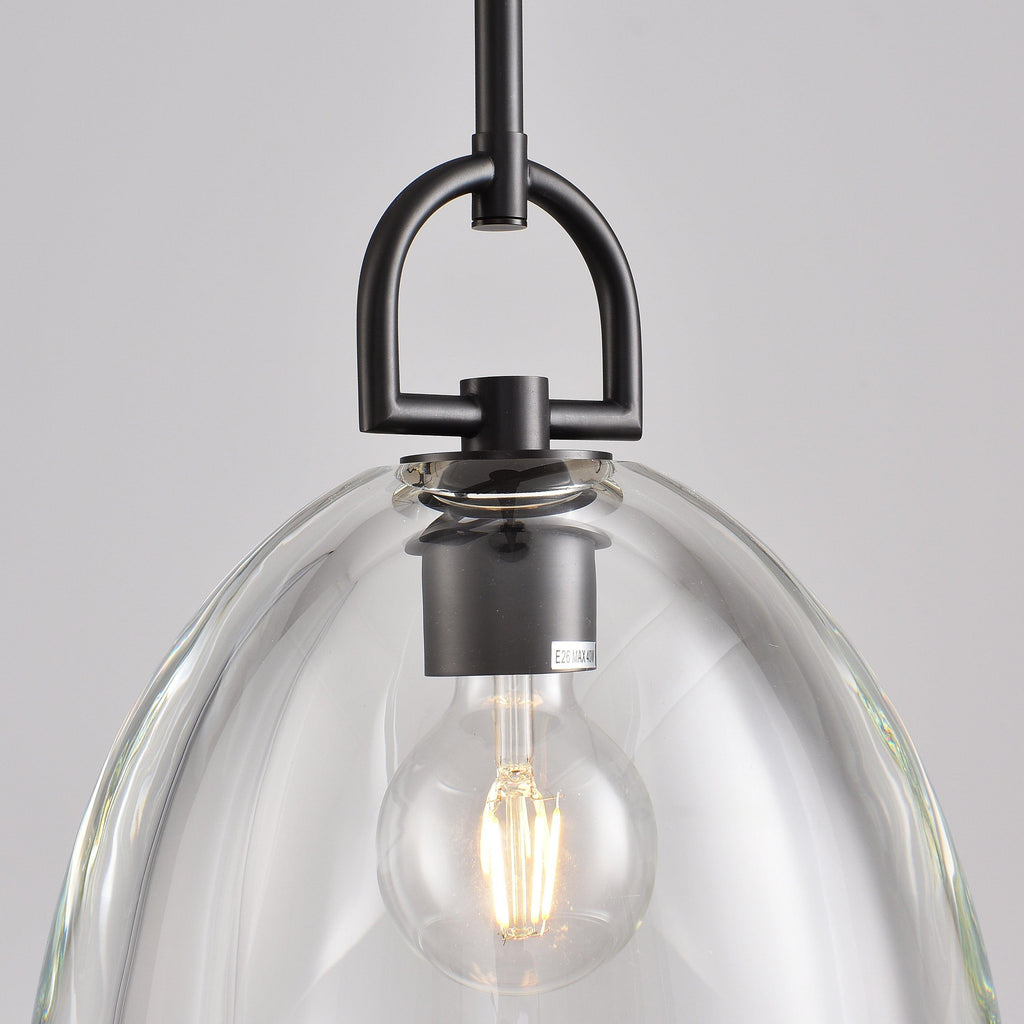 11 Inch Dome Crystal Globe Bulb Pendant Light - Botanist