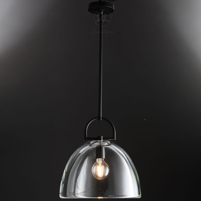 14 Inch Dome Crystal Globe Bulb Pendant Light - Botanist