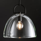 14 Inch Dome Crystal Globe Bulb Pendant Light - Botanist
