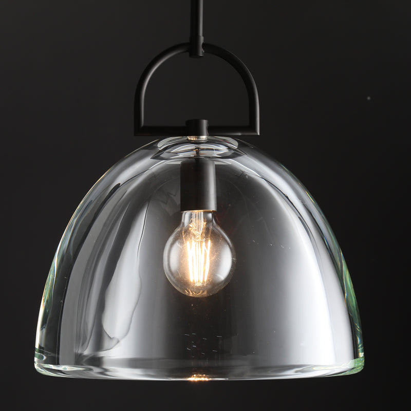 14 Inch Dome Crystal Globe Bulb Pendant Light - Botanist