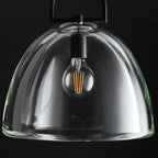 14 Inch Dome Crystal Globe Bulb Pendant Light - Botanist
