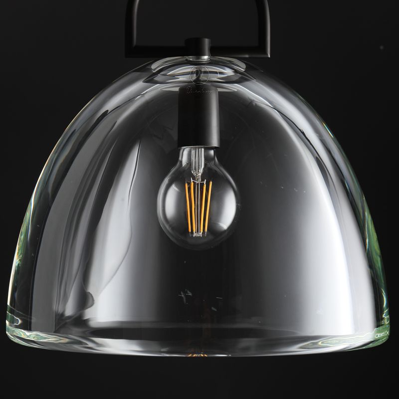 14 Inch Dome Crystal Globe Bulb Pendant Light - Botanist
