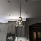 14 Inch Dome Crystal Tubular Bulb Pendant Light - Botanist