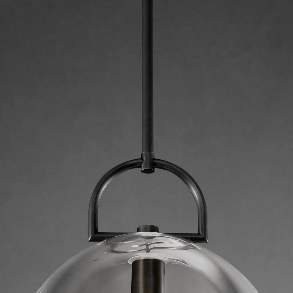 14 Inch Dome Crystal Globe Bulb Pendant Light - Botanist