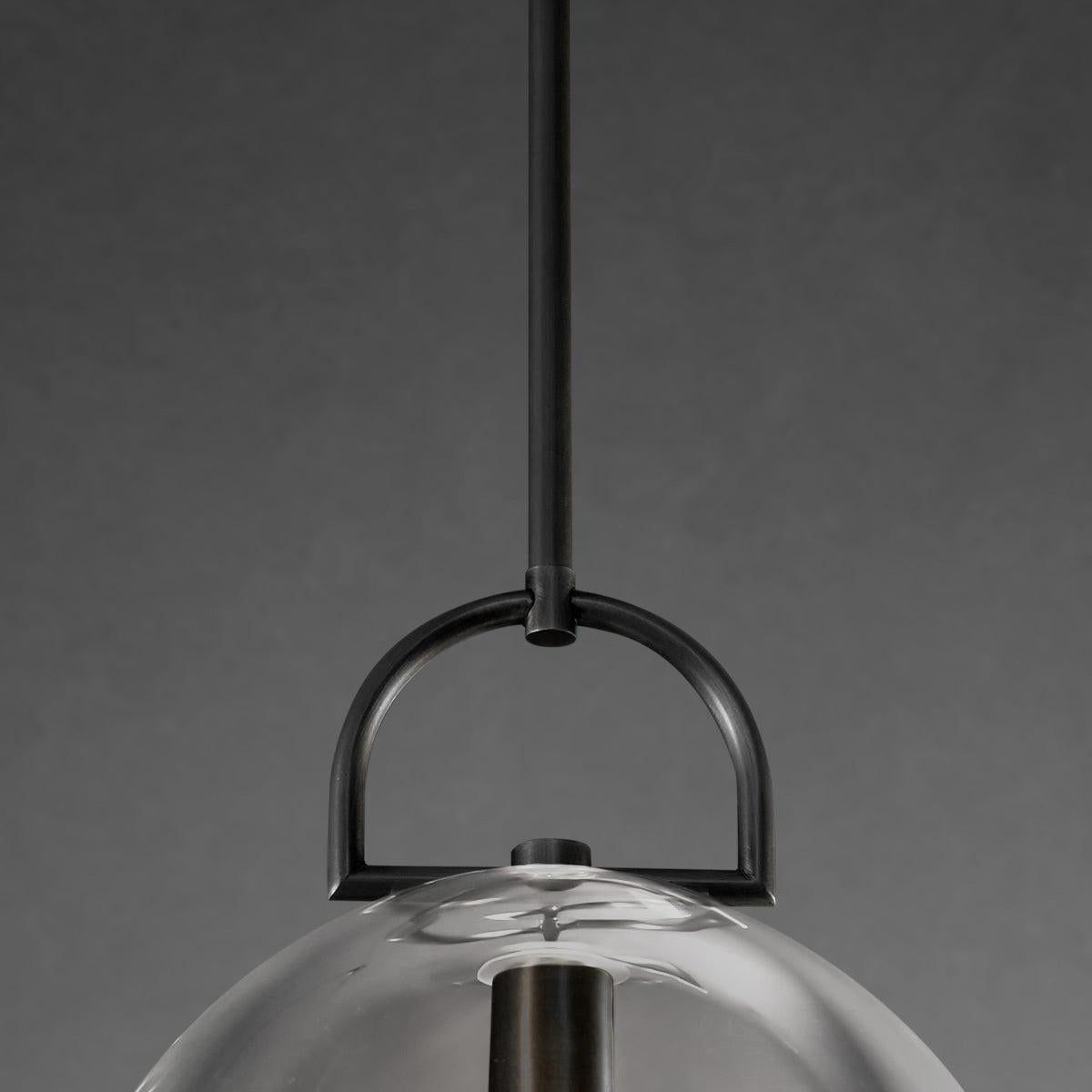 14 Inch Dome Crystal Tubular Bulb Pendant Light - Botanist