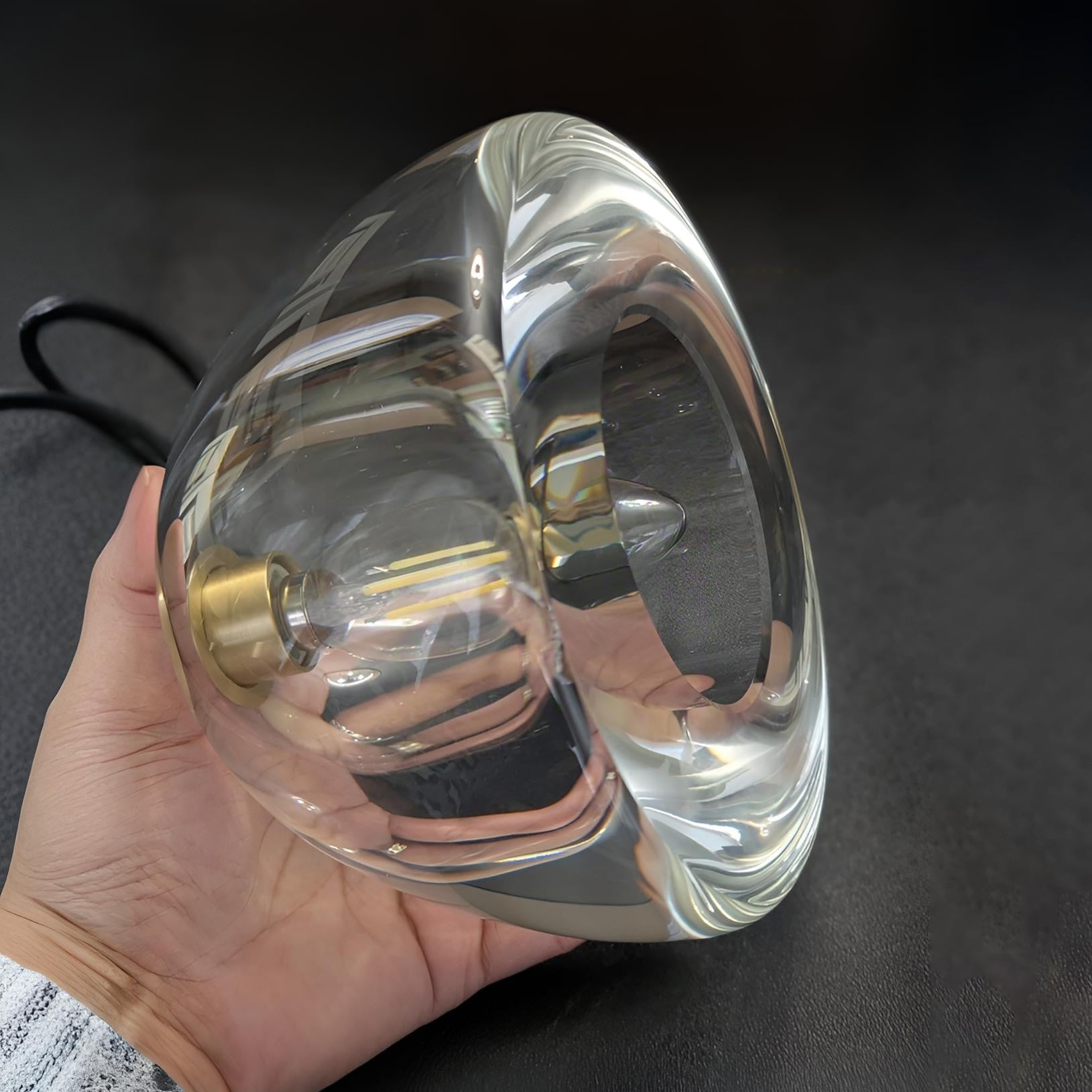 7 Inch Dome Crystal Globe Bulb Pendant Light - Botanist