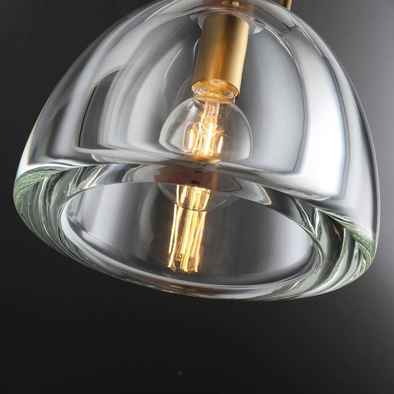 7 Inch Dome Crystal Globe Bulb Pendant Light - Botanist