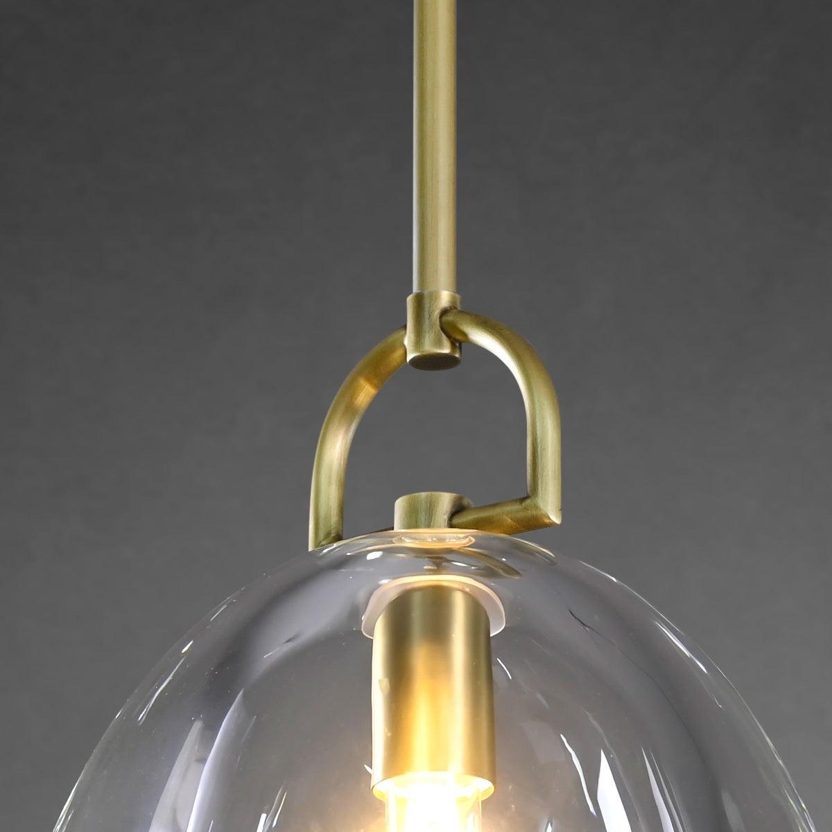 7 Inch Dome Crystal Tubular Bulb Pendant Light - Botanist